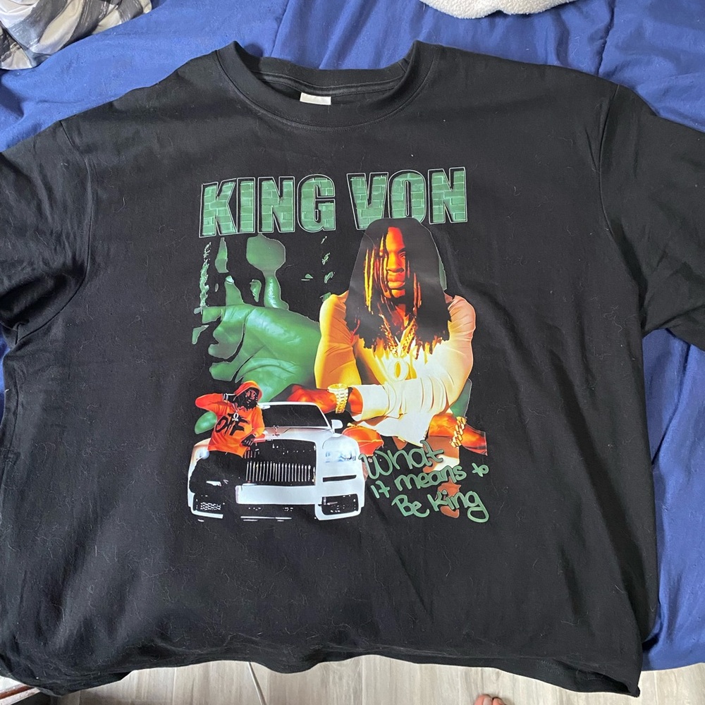King Von Printed Graphic T-Shirt